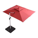 PURPLE LEAF Double Top 9 x 11 / 9 x 12 / 10 x 12 / 10 x 13 ft Rectangle Outdoor Classic Umbrella - Purple Leaf Garden