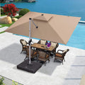 PURPLELEAF patio umbrella Beige/9'×11’