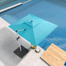 PURPLELEAF patio umbrella Turquoise Blue/9'×11’