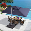 PURPLE LEAF Double Top 9 x 11 / 9 x 12 / 10 x 12 / 10 x 13 ft Rectangle Outdoor Classic Umbrella - Purple Leaf Garden