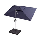 PURPLE LEAF Double Top 9 x 11 / 9 x 12 / 10 x 12 / 10 x 13 ft Rectangle Outdoor Classic Umbrella - Purple Leaf Garden