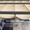 PURPLE LEAF Outdoor Retractable Pergola Shade Cover - Durable Fabric Canopy Replacement Top for Decks and Porches - Purple Leaf Garden