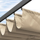 PURPLE LEAF Outdoor Retractable Pergola Shade Cover - Durable Fabric Canopy Replacement Top for Decks and Porches - Purple Leaf Garden
