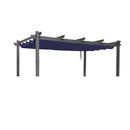 PURPLE LEAF Outdoor Retractable Pergola Shade Cover - Durable Fabric Canopy Replacement Top for Decks and Porches - Purple Leaf Garden