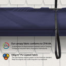 PURPLE LEAF Outdoor Retractable Pergola Shade Cover - Durable Fabric Canopy Replacement Top for Decks and Porches - Purple Leaf Garden