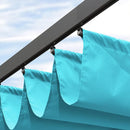 PURPLE LEAF Outdoor Retractable Pergola Shade Cover - Durable Fabric Canopy Replacement Top for Decks and Porches - Purple Leaf Garden