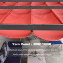 PURPLE LEAF Outdoor Retractable Pergola Shade Cover - Durable Fabric Canopy Replacement Top for Decks and Porches - Purple Leaf Garden