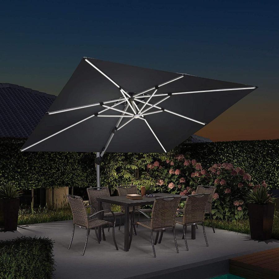 Rectangular LED Patio Umbrella