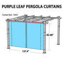 PURPLE LEAF Retractable Outdoor Curtains for Pergola, Gazebo, and More: Enjoy Your Outdoor Space in Comfort - Purple Leaf Garden