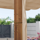 PURPLE LEAF Retractable Outdoor Curtains for Pergola, Gazebo, and More: Enjoy Your Outdoor Space in Comfort - Purple Leaf Garden