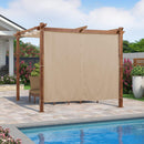 PURPLE LEAF Retractable Outdoor Curtains for Pergola, Gazebo, and More: Enjoy Your Outdoor Space in Comfort - Purple Leaf Garden