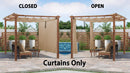 PURPLE LEAF Retractable Outdoor Curtains for Pergola, Gazebo, and More: Enjoy Your Outdoor Space in Comfort - Purple Leaf Garden
