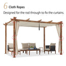 PURPLE LEAF Retractable Outdoor Curtains for Pergola, Gazebo, and More: Enjoy Your Outdoor Space in Comfort - Purple Leaf Garden
