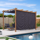 PURPLE LEAF Retractable Outdoor Curtains for Pergola, Gazebo, and More: Enjoy Your Outdoor Space in Comfort - Purple Leaf Garden