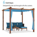 PURPLE LEAF Retractable Outdoor Curtains for Pergola, Gazebo, and More: Enjoy Your Outdoor Space in Comfort - Purple Leaf Garden