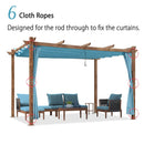 PURPLE LEAF Retractable Outdoor Curtains for Pergola, Gazebo, and More: Enjoy Your Outdoor Space in Comfort - Purple Leaf Garden