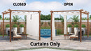 PURPLE LEAF Retractable Outdoor Curtains for Pergola, Gazebo, and More: Enjoy Your Outdoor Space in Comfort - Purple Leaf Garden