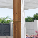 PURPLE LEAF Retractable Outdoor Curtains for Pergola, Gazebo, and More: Enjoy Your Outdoor Space in Comfort - Purple Leaf Garden