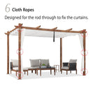 PURPLE LEAF Retractable Outdoor Curtains for Pergola, Gazebo, and More: Enjoy Your Outdoor Space in Comfort - Purple Leaf Garden