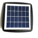 Replacement solar panel for Purple Leaf LED lighted patio umbrella, featuring a black frame and blue solar cells.