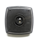 Black square replacement solar panel for Purple Leaf patio umbrella, central port, 5V marking, and screw holes.