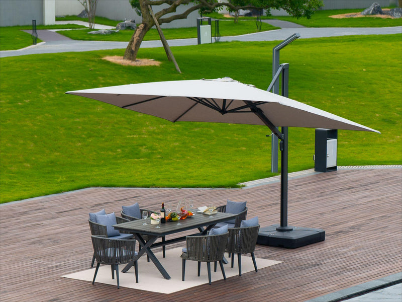 custom size patio umbrellas GRANDPATIO Duo Sidepost Aluminum Cantilever Outdoor Umbrella Custom Large Outdoor Octagonal Umbrella Patio Umbrella Size Guide: Find