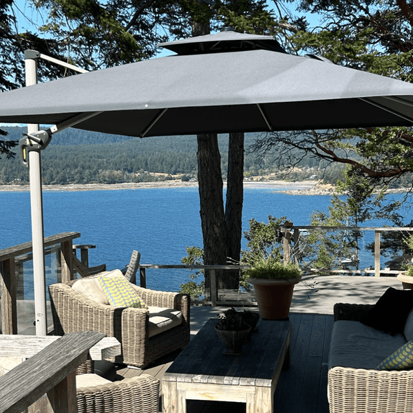 best color patio umbrella to block sun Light vs Dark Patio Umbrella