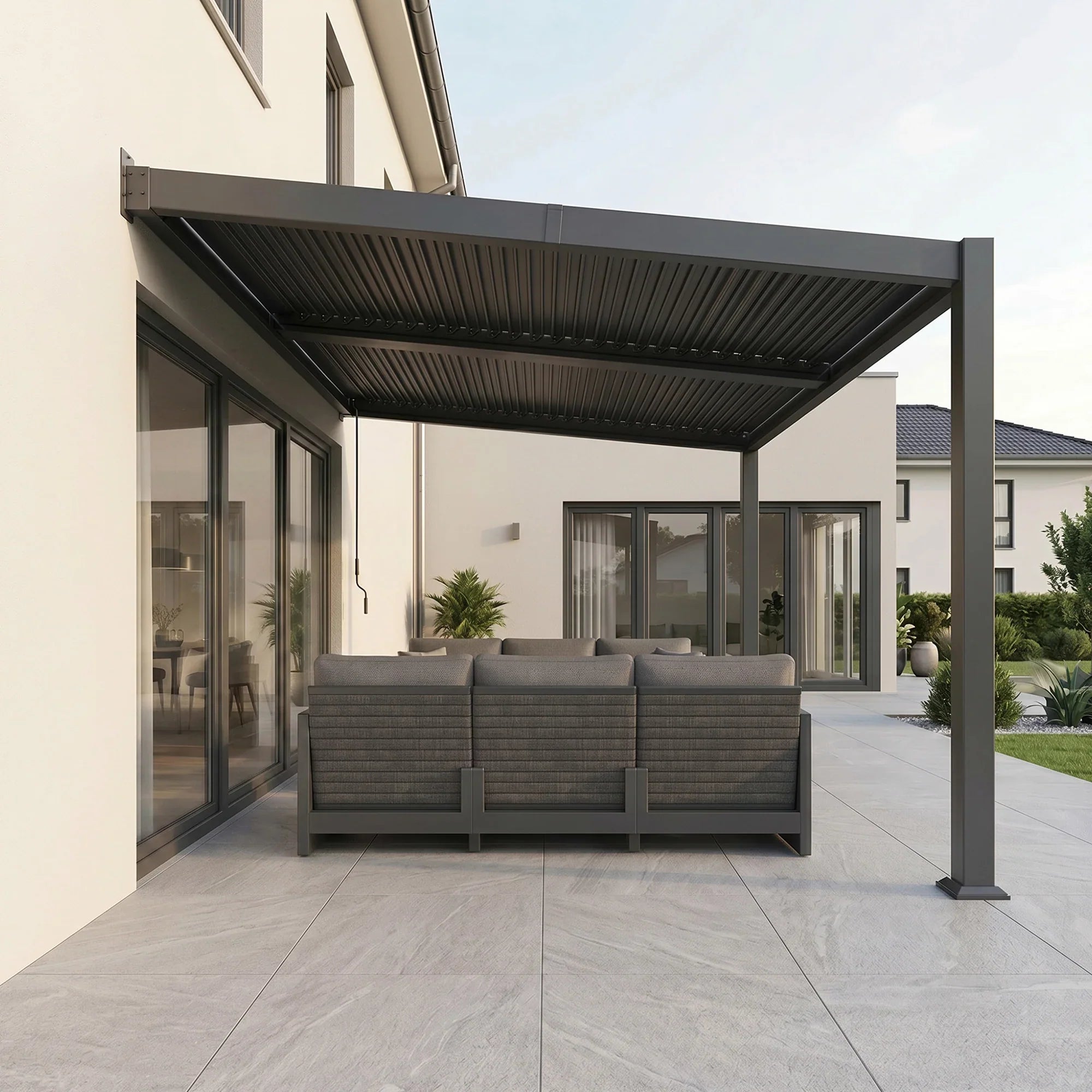 Maintaining Internal Drainage Channels in an Aluminum Covered Pergola