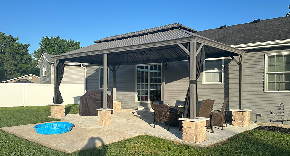 How to Remove Bird Droppings, Tree Sap, and Mildew from Your Gazebo