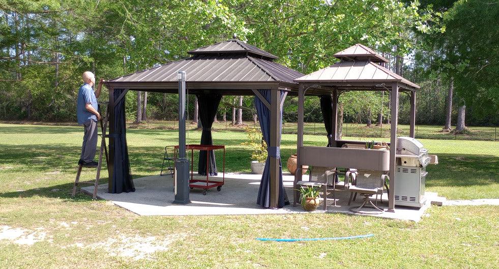 How to Keep the Area Under Your Gazebo Dry and Prevent Water Pooling