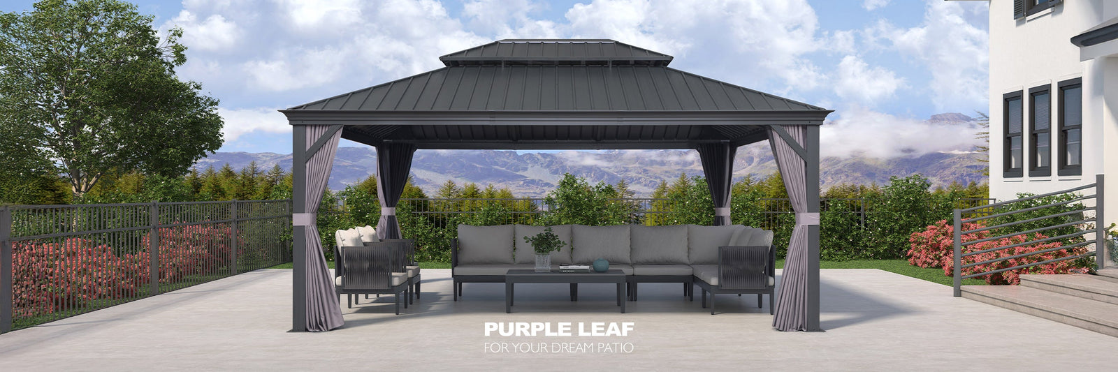 13x17 Hardtop Gazebo | Double-Roof Backyard Pavilion
