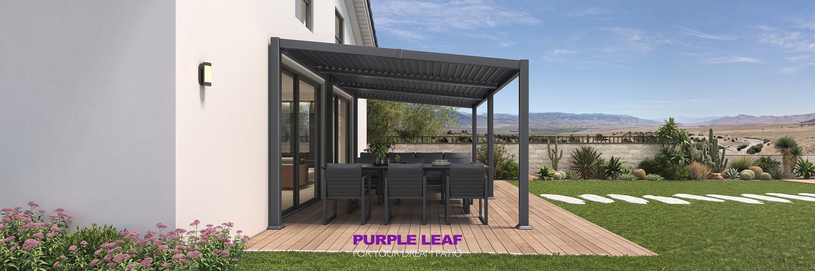 Slanted Roof Pergola