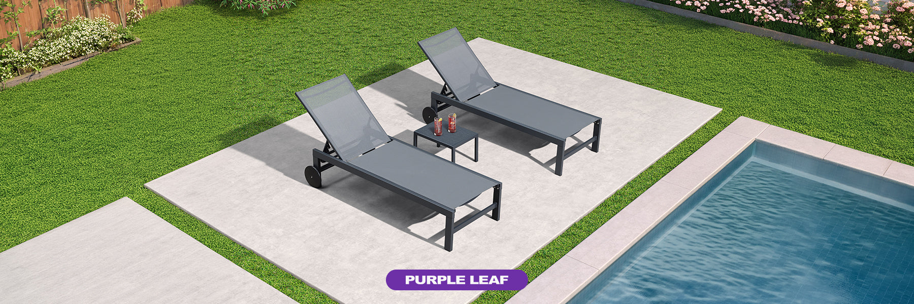 Light Grey Chaise Lounge