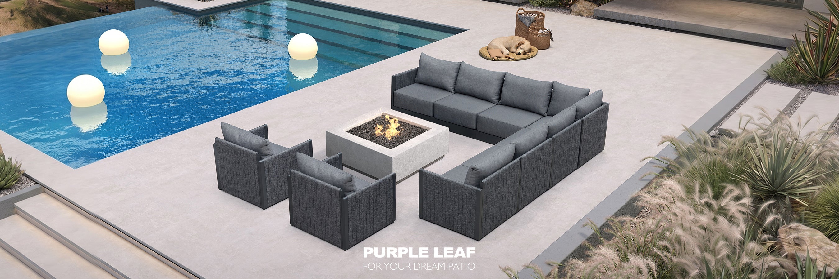 9 Pieces Patio Conversation Sets