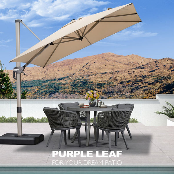 buy a patio umbrella Ultra Large Tilt mechanism 8 Sturdy fiberglass ribs Rust 10 FT Patio Umbrella, 3