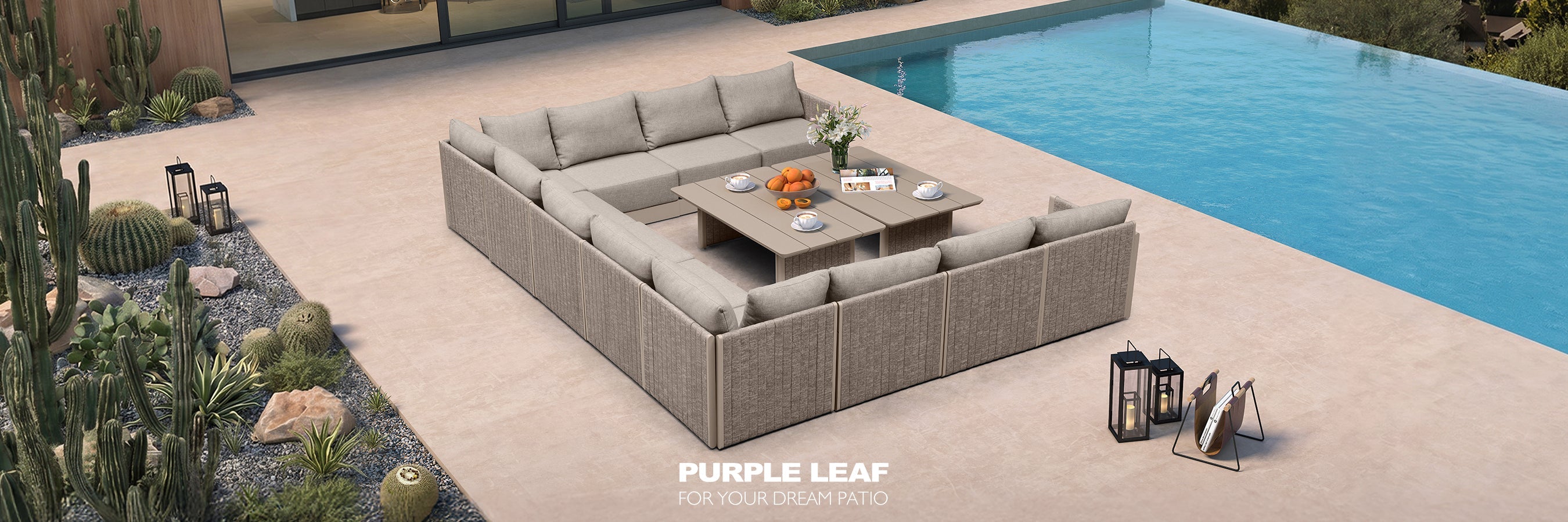 Beige Patio Conversation Sets