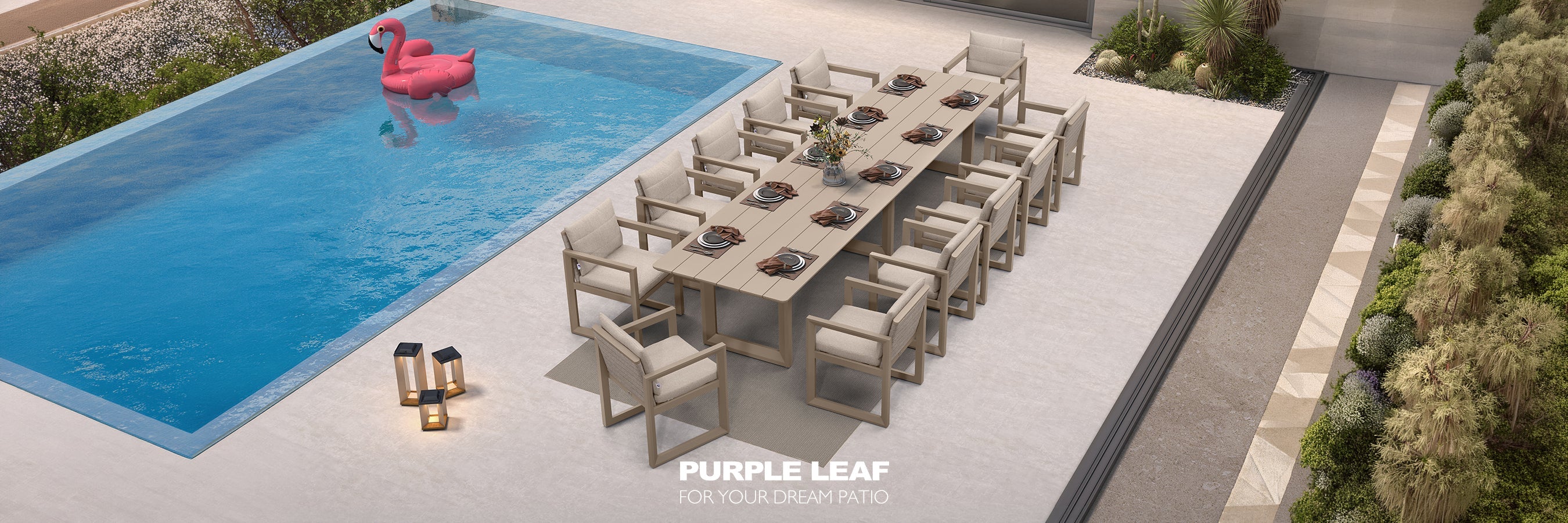 Olefin Fabric Series Patio Dining Set