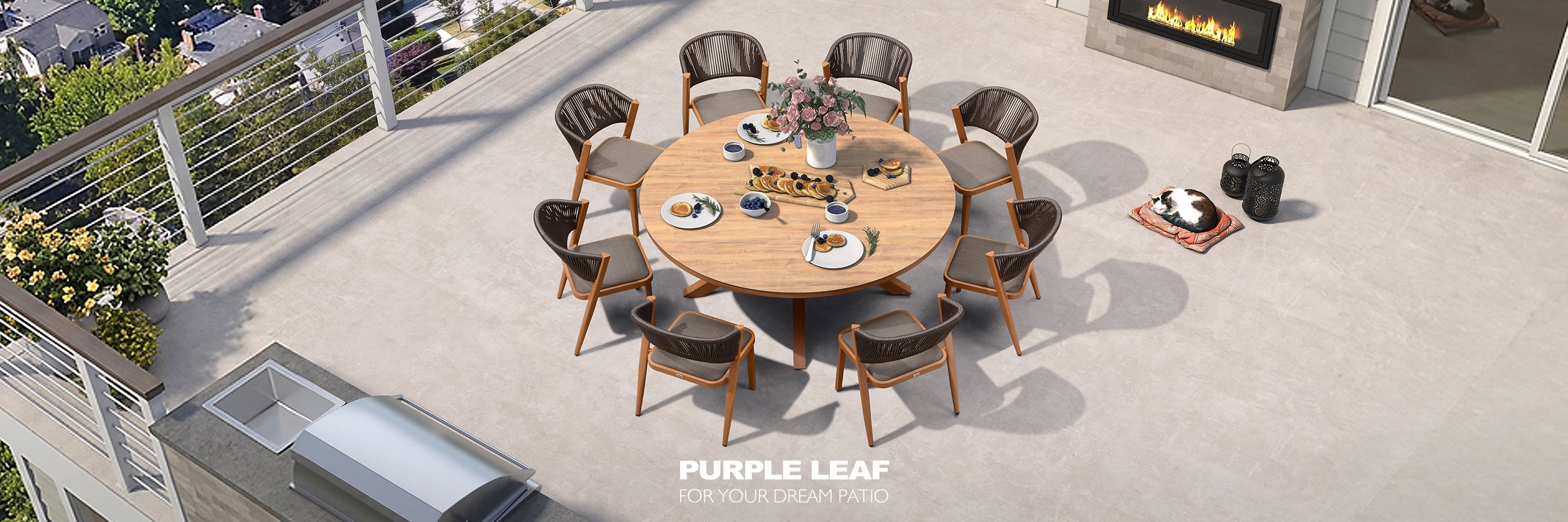 Round Patio Dining Set
