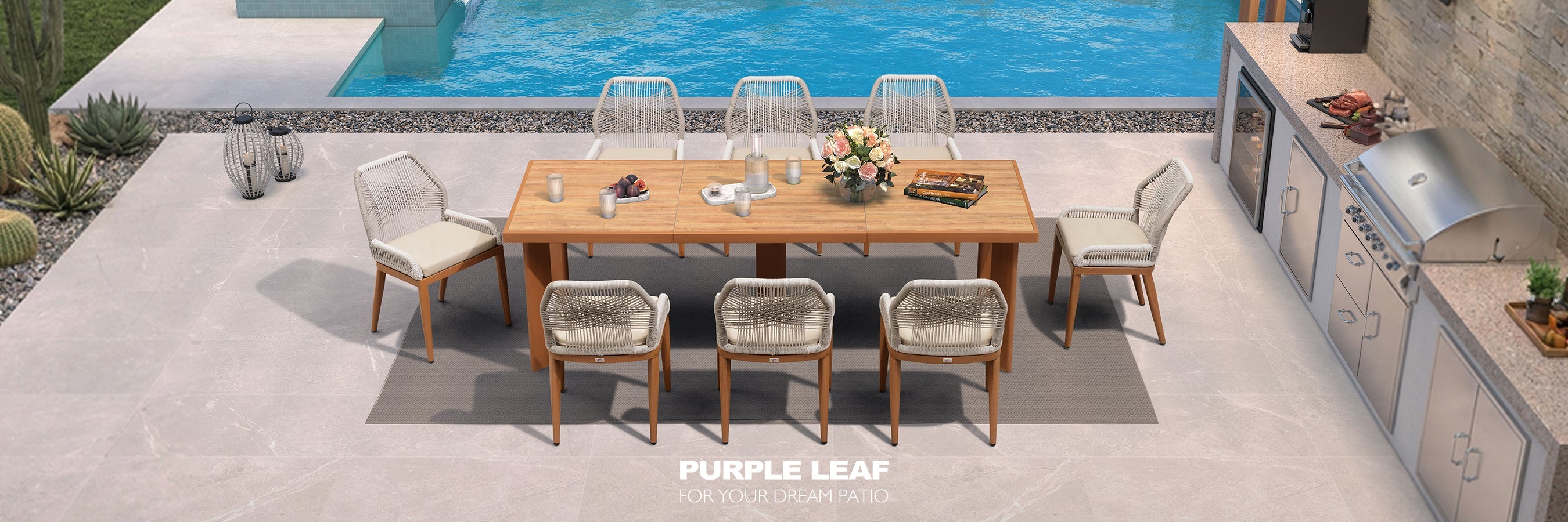 Sunbrella Fabric Series Patio Dining Set