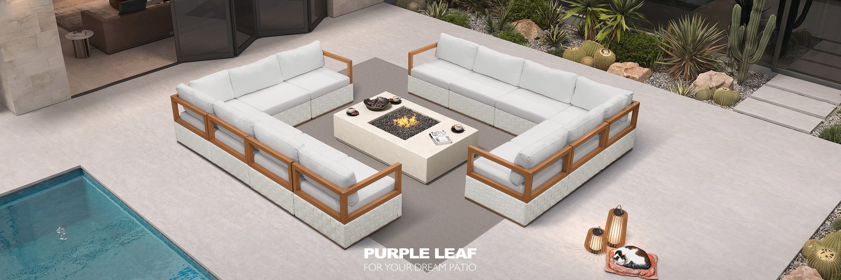 Symmetrical Patio Conversation Sets