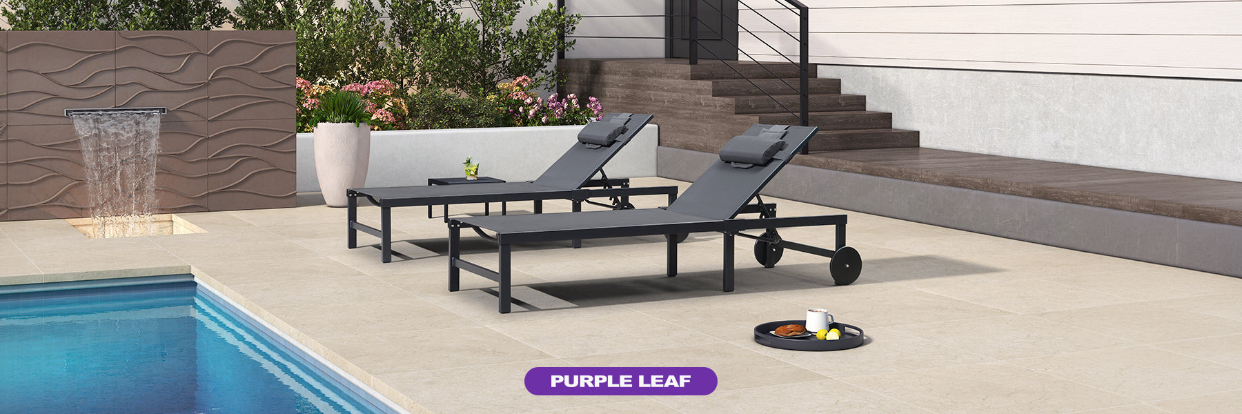 With Pillow Chaise Lounge