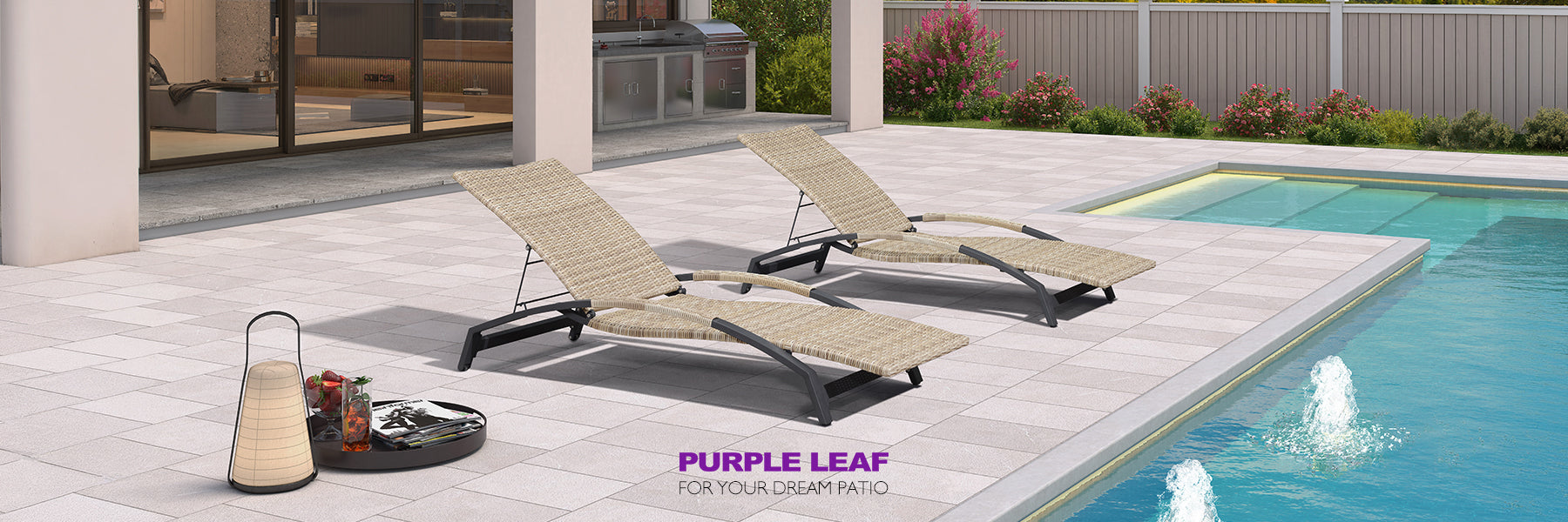 Wicker Chaise Lounge