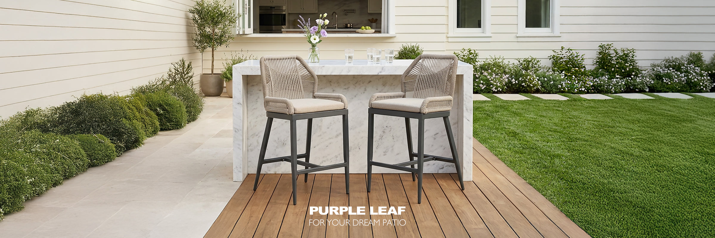 Purple Leaf Outdoor Bar Stools collection