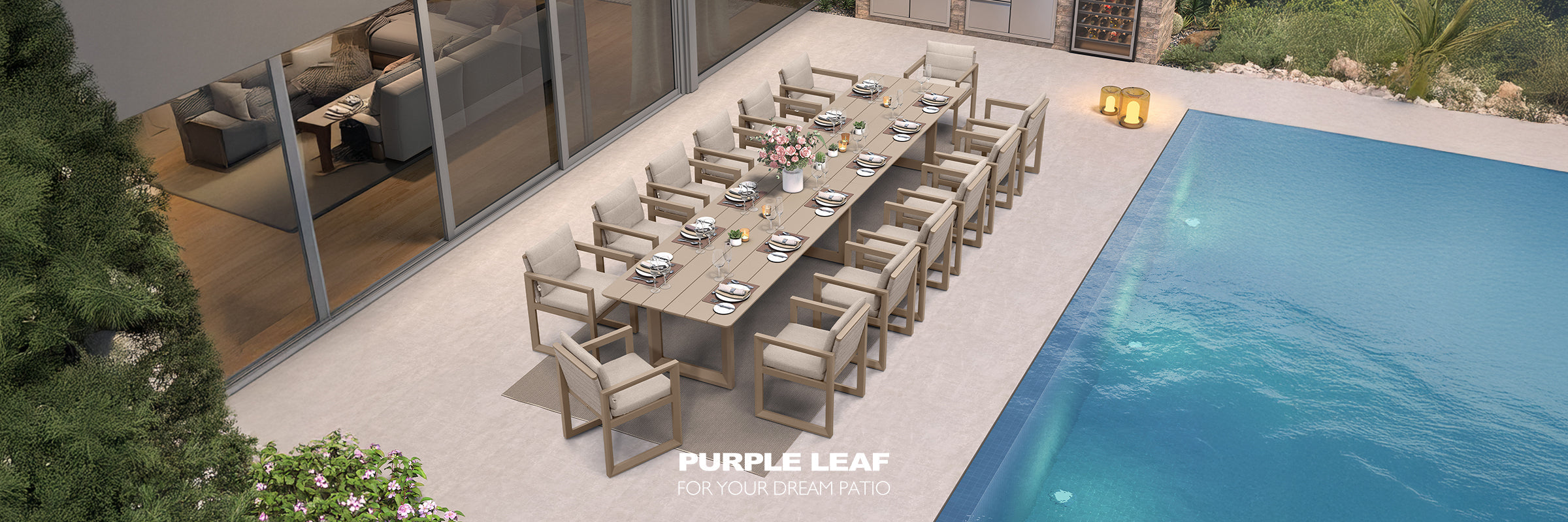 Purple leaf Patio Dining Sets collection