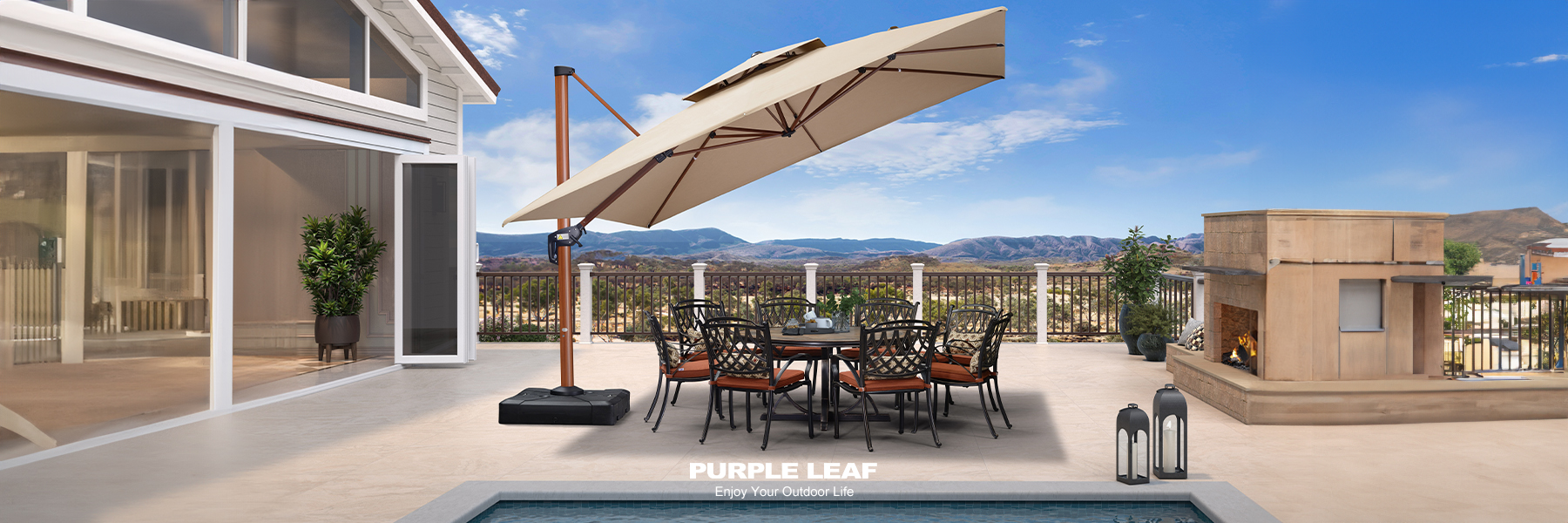 SUNBRELLA - Purple Leaf Garden