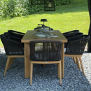 PURPLE LEAF 7/9/11 Pieces Patio Dining Set Cushions Wicker Outdoor Dining Table and Chairs