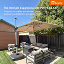 PURPLE LEAF Premium Patio Umbrella Classic SUNBRELLA Cantilever Umbrellas