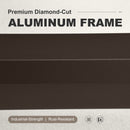 PURPLE LEAF Caesar U-Shaped Patio Conversation Set with Bronze Cushion Pillows and Ottoman Couch for Patio Backyard