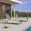 PURPLE LEAF Pool Oversized Lounge Chairs Rattan Aluminium Patio Chaise Lounge Outdoor Adjustable Recliner Finish Loungers Woven PE Sun Chairs for Poolside Deck Beach