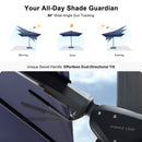 Clearance - PURPLE LEAF OPEN BOX Outdoor Umbrella Tiltable Patio Umbrella